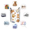 Laundry Bags Bathroom Basket Cute Forest Characters Folding Dirty Clothes Hamper Bag Home Storage