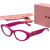 Designer para mulheres Mu Oval Monogram óculos de sol de alta qualidade com caixa original