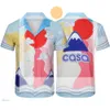 Casa blanca casablanc koszula t koszule casablanca tshirts męska koszula Kobiety T Shirt S M L XL 2023 NOWOŚĆ STYLA Ubrania Męskie Projektantka graficzna TEE 983