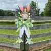 Decoratieve bloemen Wederopstandingskrans Hangende Pasen Cartoon Thema Simulatie Plant Deurdecoraties