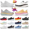 Womens Mens Clifton 9 Bondi 8 Athletic Running Shoes Mesh Breathable Cloud Platform Trainers Free People Triple White Black Jogging Walking Outdoor Sports Sneakers