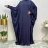 Ethnische Kleidung Overhead-Kapuze Abaya Frauen Muslimisches Maxikleid Kaftan Eid Ramadan Gebetskleidungsstück Islamische arabische Robe Abayas Khimar-Kleid
