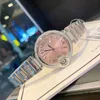 Moda clássica Mulheres relógios Movimento de quartzo suíço 33mm Caixa de aço inoxidável Antegral original Rosa rosa Facos de designer à prova d'água Lady Montre de Luxe