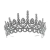 Hair Clips Tiaras And Crowns Wedding Accessories Women Hairwear Bridal Dress Engagement Headpiece Water Drop Shape Diadems Hx411