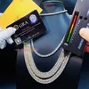 Prezzo economico Gioielli Hip Hop 3MM 4MM 5MM 6.5MM Certificato GRA S925 Argento Vvs1 D Colore Diamante Moissanite Collana a catena da tennis