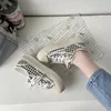 Scarpe Casual 2024 Primavera Autunno Donna Tela Panno femminile Studente piatto Fondo spesso Scarpe da ginnastica traspiranti Biscotto