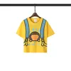 merkkleding voor kinderen apen bedrukte jongenst-shirts peuters baby meisje kind casual korte mouwen t-shirts mode aap t-shirts jeugd zuigelingen kinderen tops zwarte tees