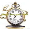 Reloj de bolsillo Vintage antiguo para mujer, collar, accesorios, cadena para suéter, relojes colgantes con espejo para mujer AA00207