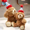 Nuovi giocattoli di peluche per orsacchiotti di cappello di compleanno per bambole di orsi regalo di Capodanno per bambini all'ingrosso