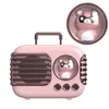 Creative New DW09 Cute Retro Bluetooth Stereo Speaker Portable Mini Wirelress Handsfree مكبرات صوت تدعم USB / TF / SD مع صندوق البيع بالتجزئة