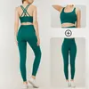 Yogaset Sportbeha en legging voor dames Jogging 2-delige set Yoga Sport Dames Gymset Kleding Sportkleding Dameskleding240325