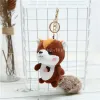 Petit écureuil jouets en peluche pendentif Version coréenne d'écureuil peluche sac ornements en gros 3 couleurs