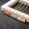 Letter Fashion Classic version S925 Sterling Silver H letter necklace female clavicle chain multicolor versatile 1 to 1