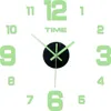 Väggklockor 1st klocka kreativa lysande diy digitala stick vardagsrum hem dekor horloge universal