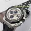 Zegarek na nadgarstek AP Royal Oak Offshore Series Automatyczne mechaniczne nurkowanie Wodoodporna ceramiczna stalowa gumowa data wyświetlacza czasowy zegarek męski zegarek