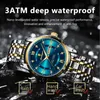 POEDAGAR Luxury Watch for Man Elegant Date Week Waterproof Luminous Men Quartz Stainless Steel Sports Mens Watches reloj 240311