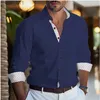 Camisas casuais masculinas camisa de vestido de luxo novo masculino de luxo de manga comprida Casual Slim Fit Muscle Button Shirt Plus Tamanho S-6xl Ultra Fin Shirt Fabric macio 240402