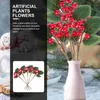 Decorative Flowers 5 Pcs Artificial Berry Cuttings Stem Decoration Christmas Party Ornament Home Accents Picks Tree Decorations Fake Candy