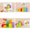 Blocs 64/16 pièces Cube en bois bloc de construction espace pensée jouet mathématique Puzzle 3D mathématiques aides pédagogiques Montessori éducatif enfants jouet 240401