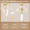 Decorative Flowers 94pcs Pampas Grass Bouquet For Wedding Christmas Decoration Natural Real Dried Fluffy Phragmites Boho Home Garden Decor