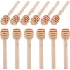 Spoons 12pcs Honey Dipper Stirring Wooden Sticks Server Spoon Stirrer