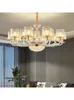 Lustres Lustre en cristal atmosphérique rétro en verre de style européen pour salon chambre modèle villa duplex suspension au sol