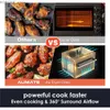 Luchtfriteuses 32 QT Digital Toaster Oven Air Fryer Combo 19-in-1 Smart Airfryer 6 Accessoires 1800W Y240402