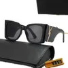 Solglasögon för kvinnor och män Designer Y SLM6090 Samma stil Klassisk kattögon smal ramglasögon med låda