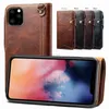 Casos de telefone celular Premium Genuine Cowhide Couro Capa para iPhone 11 12 13 Pro Max Mini Xs XR SE 2022 Carteira Protetora Coldre Fundas Coque 2442