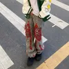 ROPA GRUNGE Y2K STREETWEARバギーリッピングスタックジーンズパンツ男性