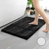 Tapis haute densité Chenille maison sol salle de bain tapis de bain TPR bas tapis de toilette couleurs unies couloir paillassons petit 50 80 cm