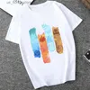 남성 Tshirts Mens Tshirts Avatar 마지막 ​​에어 벤더 소방국 애니메이션 만화 T 셔츠 유방 여름 여름 인종 하라주 쿠 트 셔츠 Ullzang Tshirt 90S 애니메이션 TS G230309 Y24040