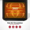 Air Fryers 5,8 кварта 1700-ватт. Пропускная способность 90-400 градусов цифровой авиации Y240402