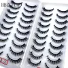 Ben spazzole Hbzgtlad Multi Style 500 Coppia Occelle spesse naturali False Eye Lashes morbido Miglio Falso Fallo Fallo Funzione Fuce Cils Maquiagem