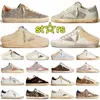 Golden Goose Super-Star جديد الإصدار إيطاليا ماركة النساء أحذية رياضية سوبر ستار الأحذية الفاخرة الذهبي الترتر الكلاسيكية الأبيض do-old مصمم القذرة رجل عارضة الأحذية