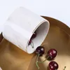 Förvaringsflaskor dammsäkra järnburk kök socker lock blad galvaniserad keramik marmorering dispenser korn te tätning kreativ smidig
