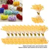 Fleurs décoratives 1mm perle fleur étamine bricolage accessoire de couvre-chef séché 1800 pièces Pistil artificiel Double têtes