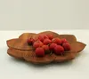 Plates Creative Walnut Solid Wood Tray Chinese Dim Sum Sushi Dried Fruit Snack