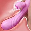 Kadınlar için vibratör 2 in 1 yalama makinesi klitoris stimülatörü gsspot güçlü vibro yapay penisi kadın klitoris enayi yetişkin seks oyuncakları 240326