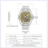 Zegarek Yashidun Mechanical Men's Mashing Transparent Shell Nightlight Waterproof Watch Watch Network Red Handel