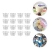 Disposable Cups Straws 50pcs Simple Plastic Pudding Bowls Jam Containers Home Supplies