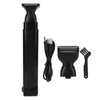 Electric Back Shaver 2 i 1 ansiktshårtrimmer Razor laddningsbart vikbart handtag bakre hårborttagning män kropp groomer 240325