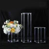 Table de mariage en acrylique transparent, grand support à fleurs au sol, allée de mariage, supports à fleurs, décoration de centres de table, envoi par mer ZZ