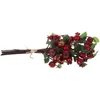 Decorative Flowers Flores Artificial Simulation Pomegranate Flower Christmas Holly Berries Bouquet Faux Rosehip Floral Accessories Bed Room