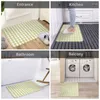 Tappeti Verde Felce Mini Percalle Controllare Plaid Zerbino Antiscivolo Bagno Cucina Zerbino Soggiorno Pavimento Porta D'ingresso Tappeto Tappeto