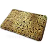 Carpets Gold And Black Hieroglyphics Carpet Soft Non-Slip Mat Rug 2235 Cushion Sphinx Giza Pyramid Khufu Cairo King Tut