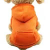 Hundkläder klädhuvtröja tröja husdjur med hatt höst fast färg vinter jumper butik produkt