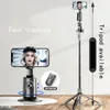 360 ° Otomatik Yüz Takibi Gimbal Stabilizatör Otomatik AI Akıllı Gimbal Tripod Telefon Tutucu Tiktok Live Video Vlog 240322