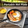 CUSIMAX 1500W Single Burner Cast Iron Hot Plate för matlagning Portable Electric Spis Justerbar Temperaturkontroll Sier Rostfritt stål Anti Slip Rubber Feet