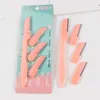 1 Set Eyebrow Shaper Pink Facial Eyebrow Trimmer Women Grooming Shaver Shaping Safe Razor Facial Hair Remover Scissors